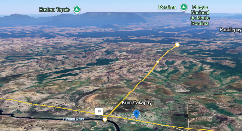 Possible Initial Scape Route based on witness information