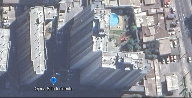 Gebäude, in dem Ojeda lebte – 33°25'05"S 70°39'53"W