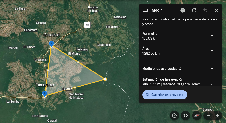 AOI where the mine is located and the mass killing took place