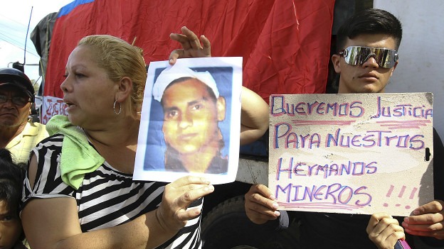 Relatives of victims protesting after the incident
